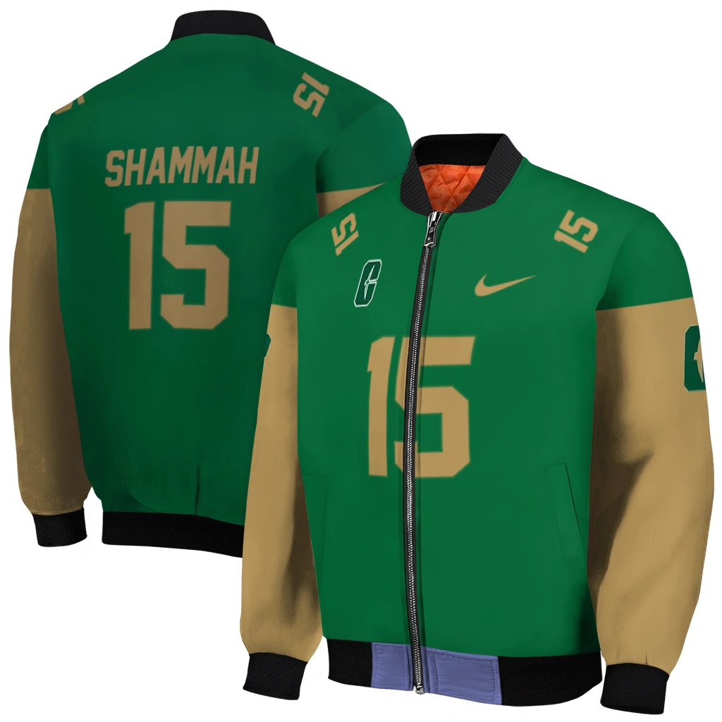 customized charlotte 49ers team patch green bomber jacket best selling customized charlotte 49ers team patch green bomber jacket best selling