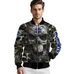 customized charlotte hornets camouflage skull camouflage bomber jacket best selling