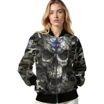 customized charlotte hornets camouflage skull camouflage bomber jacket best selling