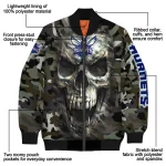 customized charlotte hornets camouflage skull camouflage bomber jacket best selling