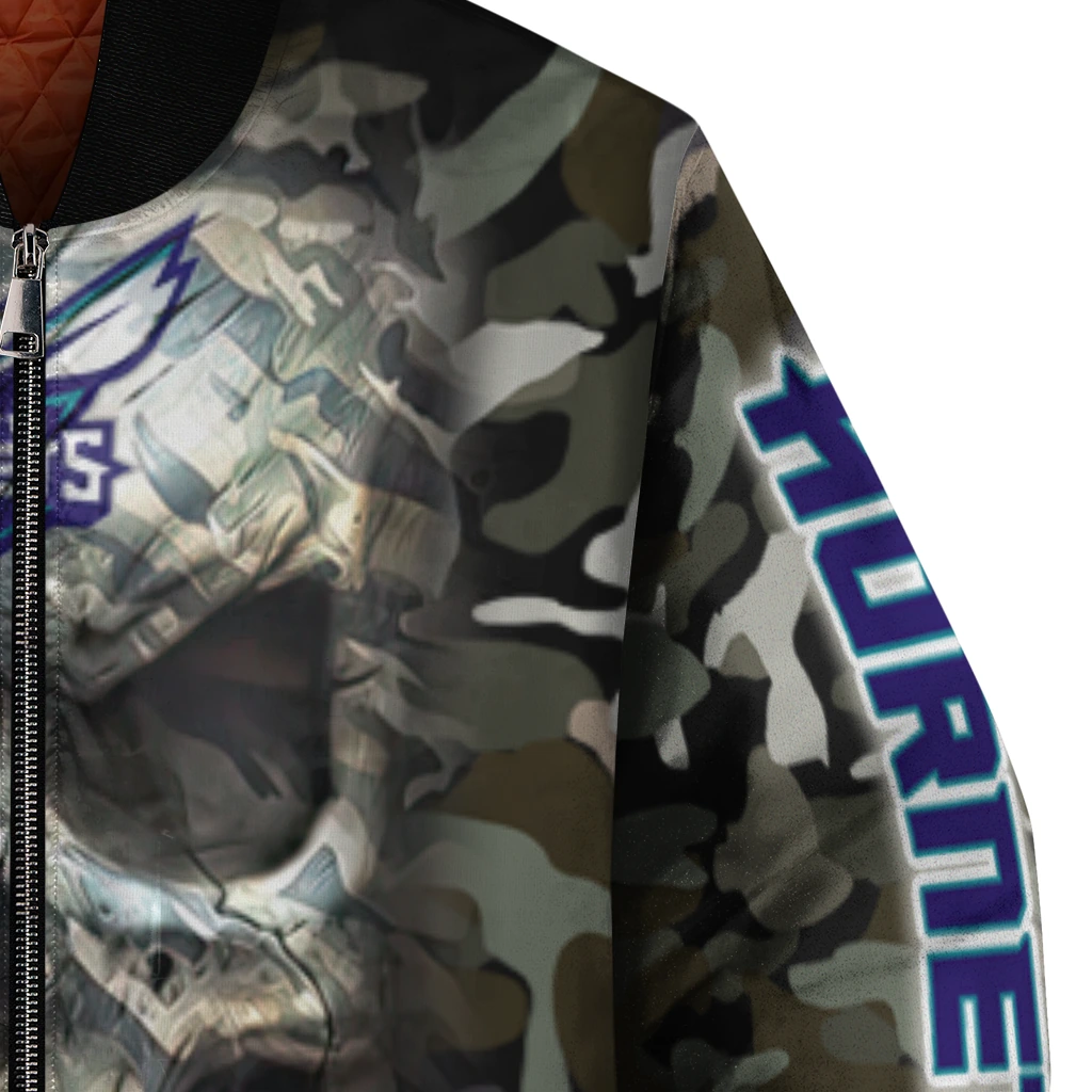 customized charlotte hornets camouflage skull camouflage bomber jacket premium grade customized charlotte hornets camouflage skull camouflage bomber jacket premium grade