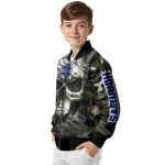 customized charlotte hornets camouflage skull camouflage bomber jacket best selling
