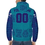 customized charlotte hornets cat eyes teal windbreaker jacket best selling