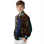 customized charlotte hornets flag wood brown varsity jacket best selling