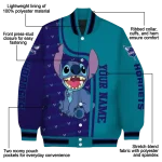 customized charlotte hornets stitch laughing teal varsity jacket best selling