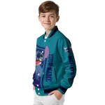 customized charlotte hornets stitch laughing teal varsity jacket best selling
