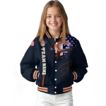 customized chicago bears american pride tears blue varsity jacket best selling