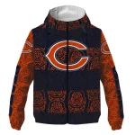 customized chicago bears cat eyes blue windbreaker jacket best selling