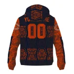 customized chicago bears cat eyes blue windbreaker jacket best selling