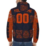 customized chicago bears cat eyes blue windbreaker jacket best selling