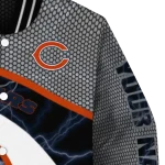customized chicago bears electric flash blue varsity jacket best selling