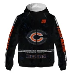 customized chicago bears shards cluster blue windbreaker jacket best selling