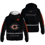 customized chicago bears shards cluster blue windbreaker jacket best selling