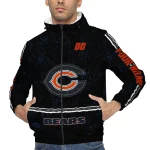 customized chicago bears shards cluster blue windbreaker jacket best selling