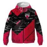 customized chicago bulls arrow matrix red black windbreaker jacket best selling