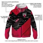 customized chicago bulls arrow matrix red black windbreaker jacket best selling