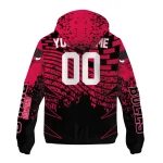 customized chicago bulls brick motion red black windbreaker jacket best selling