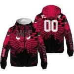 customized chicago bulls brick motion red black windbreaker jacket best selling