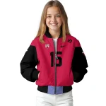 customized chicago bulls team patch red bomber jacket best selling