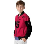 customized chicago bulls team patch red bomber jacket best selling