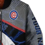 customized chicago cubs electric flash blue bomber jacket best selling