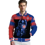 customized chicago cubs reaper hands blue black varsity jacket best selling