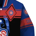 customized chicago cubs reaper hands blue black varsity jacket best selling