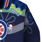 customized chicago cubs spongebob playtime blue varsity jacket best selling