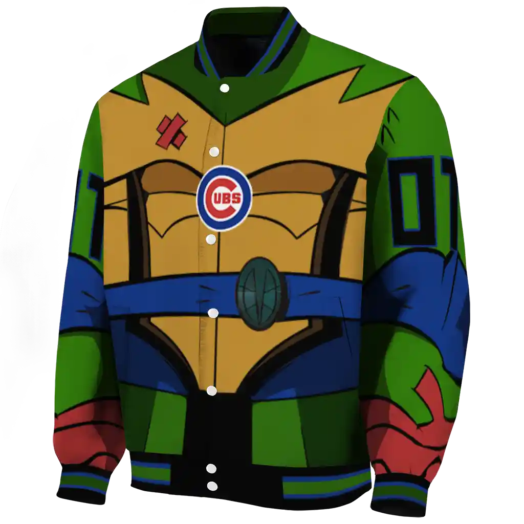 customized chicago cubs turtle armor varsity jacket best selling customized chicago cubs turtle armor varsity jacket best selling