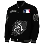 customized chicago white sox claw fragment black varsity jacket best selling