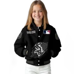 customized chicago white sox claw fragment black varsity jacket best selling