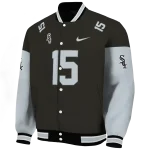 customized chicago white sox team patch black varsity jacket best selling