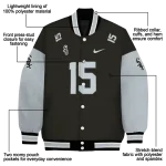 customized chicago white sox team patch black varsity jacket best selling