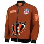 customized cincinnati bengals claw scar orange bomber jacket best selling