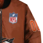 customized cincinnati bengals claw scar orange bomber jacket best selling