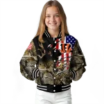 customized cincinnati bengals patriot deer camouflage varsity jacket best selling