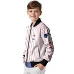 customized cincinnati reds athlete pinstripes white bomber jacket best selling