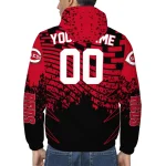 customized cincinnati reds brick motion red black windbreaker jacket best selling