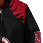customized cincinnati reds burst splatter red bomber jacket best selling