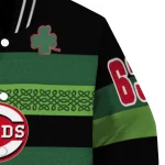 customized cincinnati reds clover green lines green black varsity jacket best selling