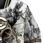 customized cincinnati reds deer skull camouflage white varsity jacket best selling