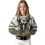 customized cincinnati reds deer skull camouflage white varsity jacket best selling