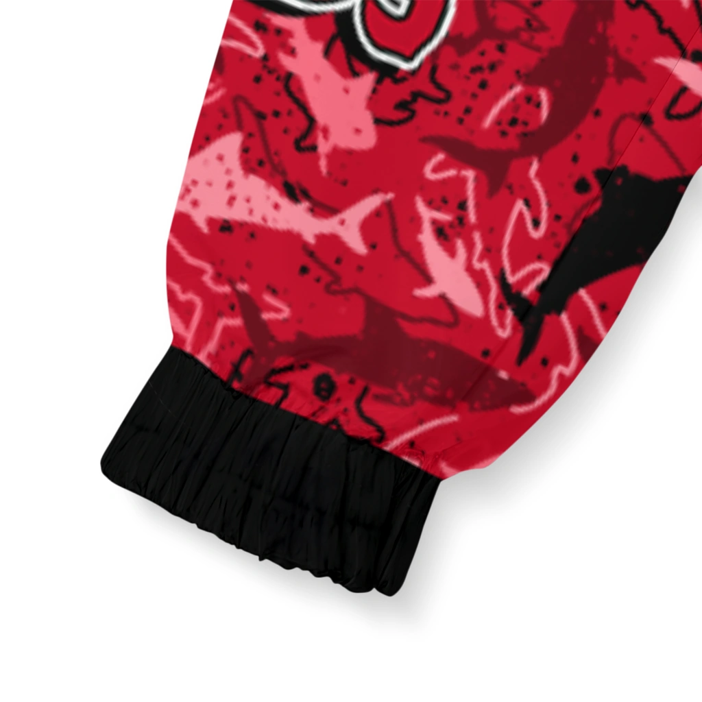 customized cincinnati reds shark art red windbreaker jacket latest model customized cincinnati reds shark art red windbreaker jacket latest model
