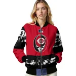 customized cincinnati reds stealie skull red black bomber jacket best selling