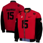 customized cincinnati reds team patch red bomber jacket best selling
