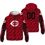 customized cincinnati reds trellis mesh red windbreaker jacket best selling