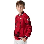 customized cincinnati reds tribal deer art red varsity jacket best selling