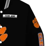 customized clemson tigers american flag skull black varsity jacket best selling