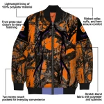customized clemson tigers antlers motif orange black bomber jacket best selling