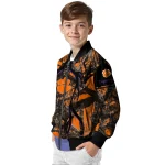 customized clemson tigers antlers motif orange black bomber jacket best selling